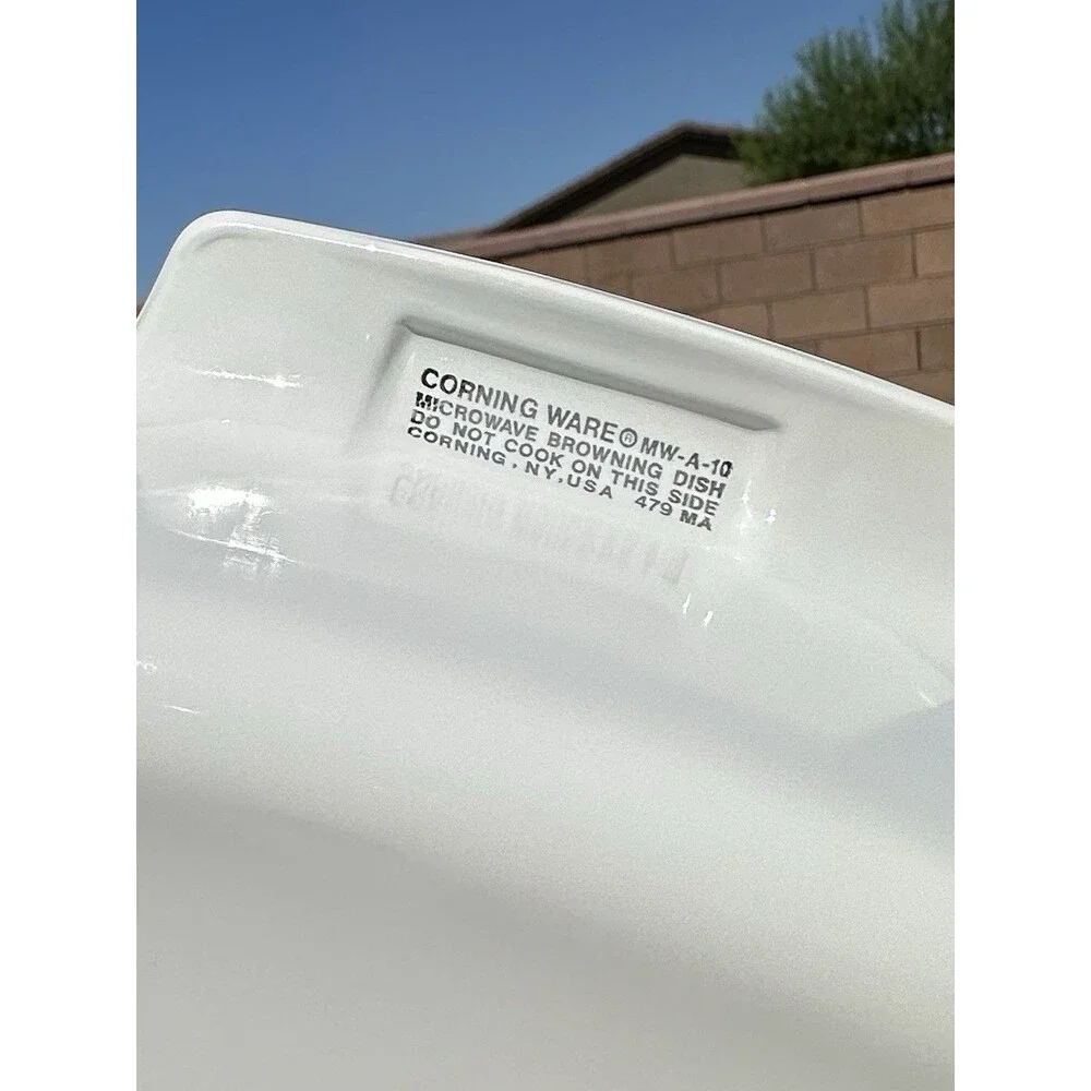 Vintage 1980's Corning Ware MW-A-10 Microwave Browning Sear Food Dish, No Lid